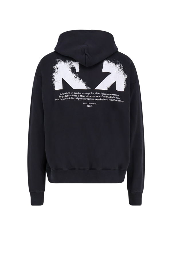 Off-White Cotton Sweatshirt - Black