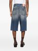Acne Studios Denim Cotton Shorts - Blue - Thumbnail 5