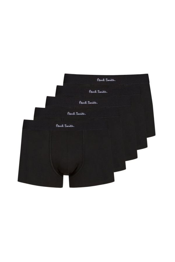 PAUL SMITH 5-Pack Boxer Shorts With Logo Boxer Shorts - Black