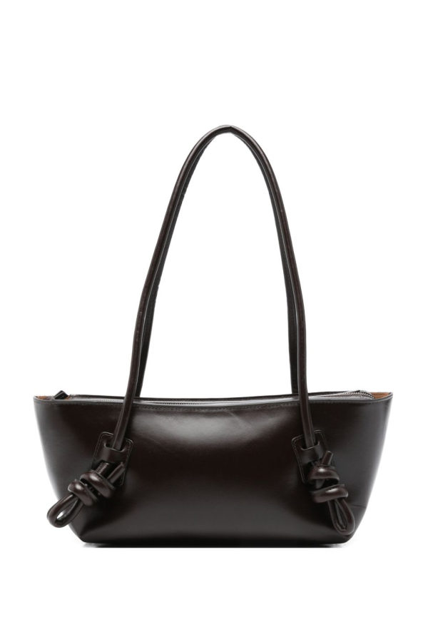 Hereu Fleca Leather Shoulder Bag - Marrone Scuro