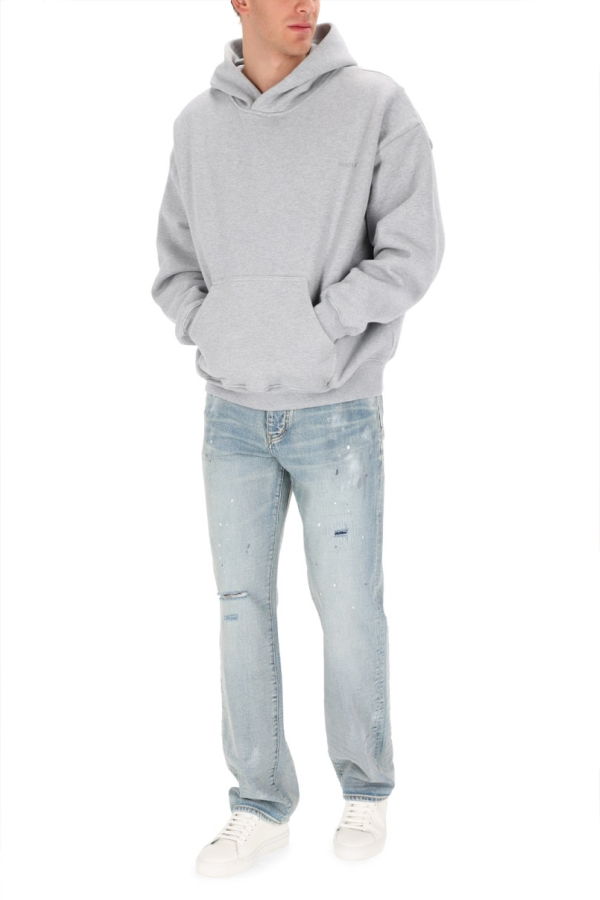 PURPLE Basic Sweatshirt - Gray