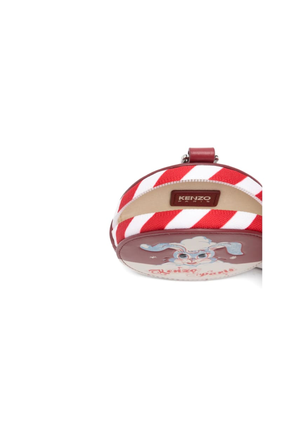Kenzo Rabbit Graphic Round Wallet - Red/White