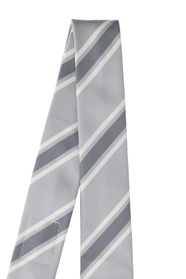 thom browne Striped Tie - Gray