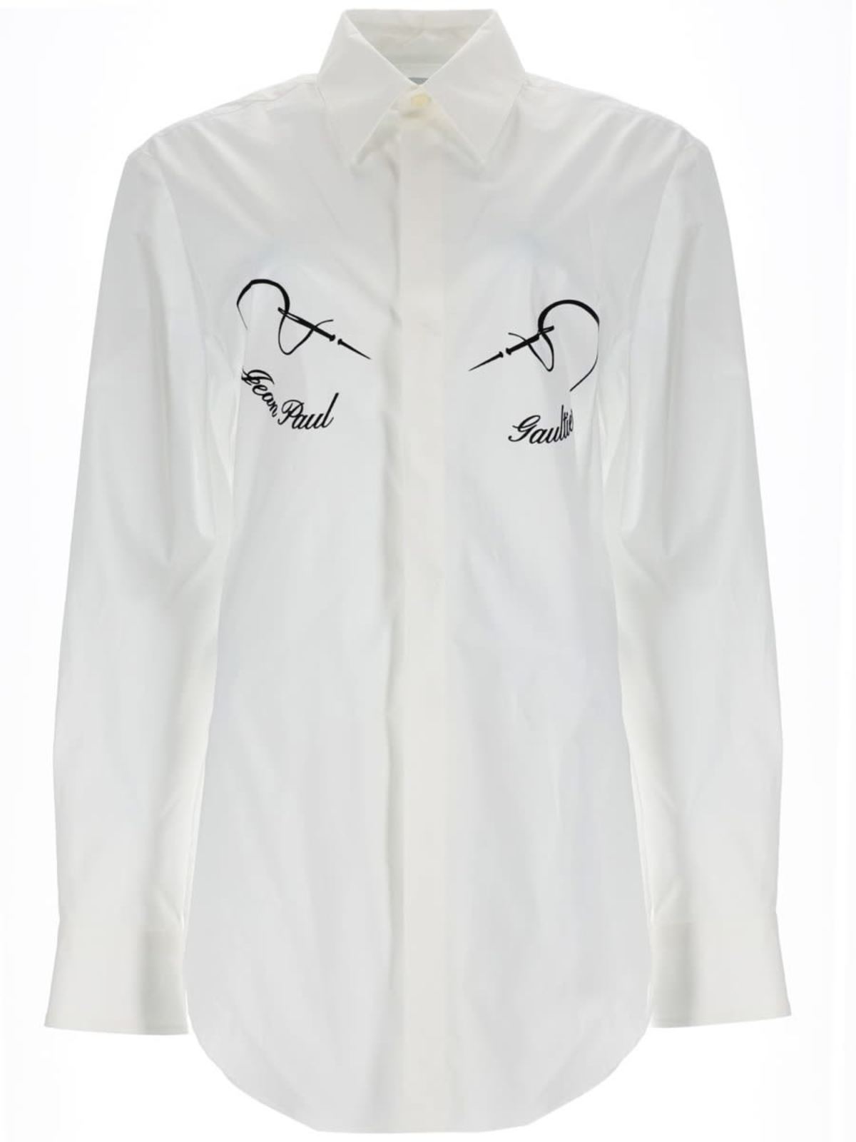 Jean Paul Gaultier Needles Shirt - White - Image 1 of 3