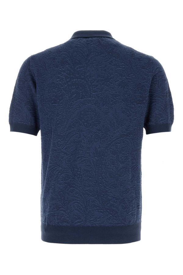 Etro Blue Cotton Polo Shirt - Blue