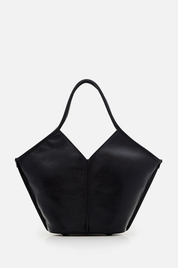 Hereu Calella Leather Tote Bag - Black