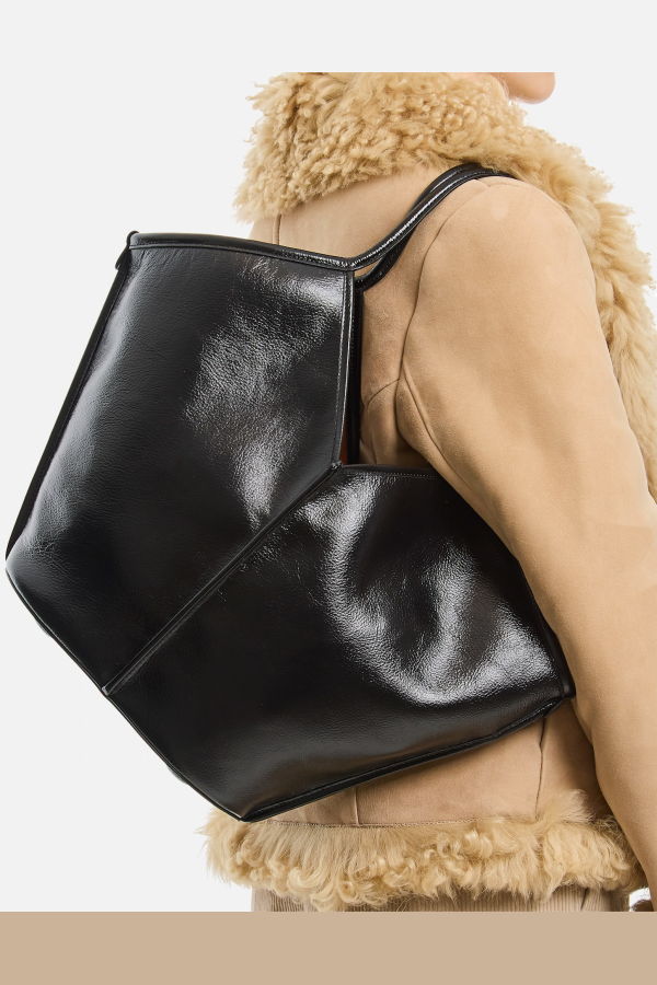 Hereu Calella Leather Tote Bag - Black