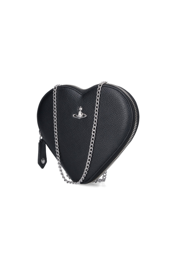 Vivienne Westwood New Heart Crossbody Bag - Black