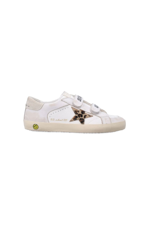 KIDS Golden Goose Star Appliqué Shoes - White