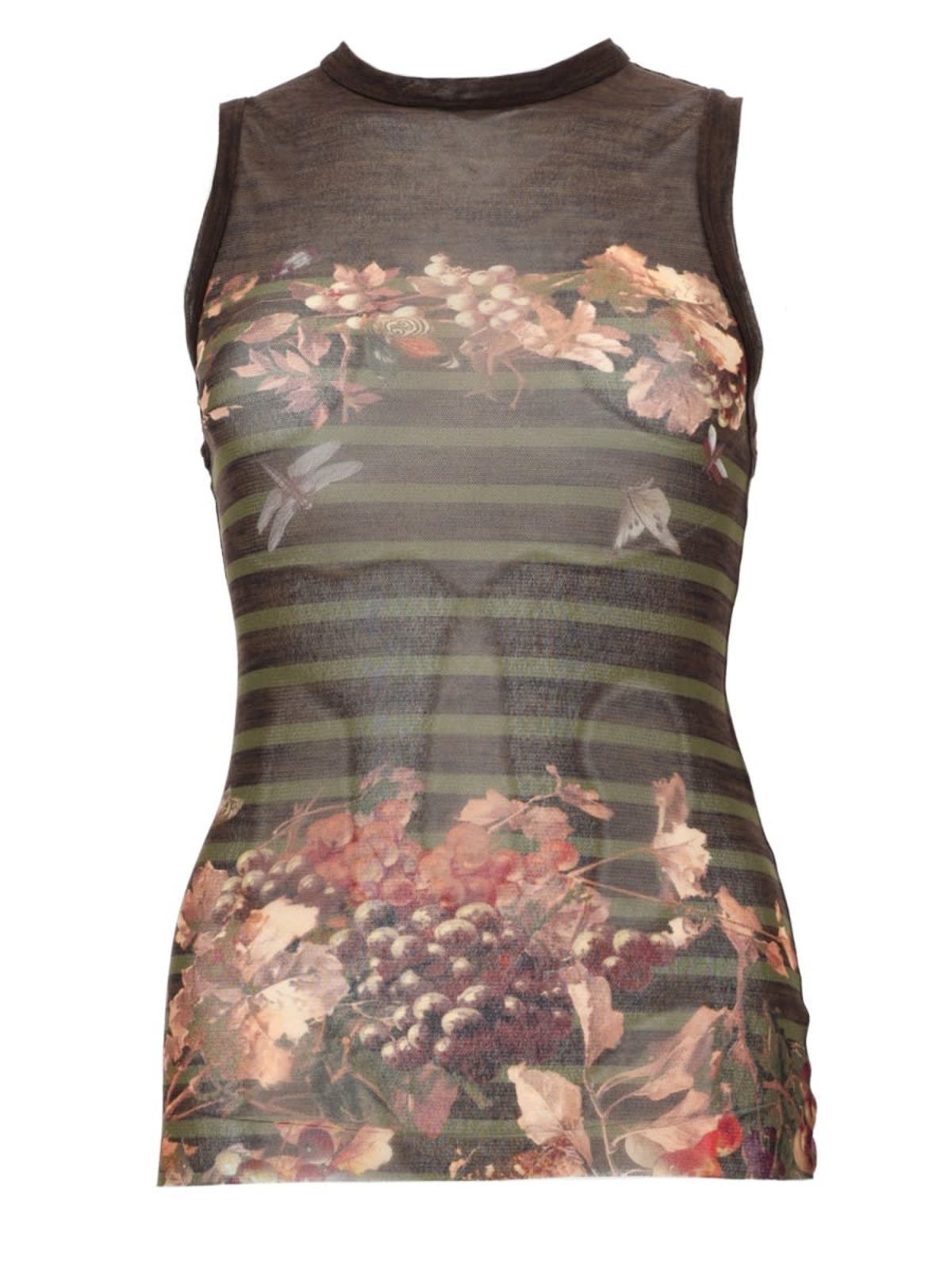 Jean Paul Gaultier Mariniere Grape Print Top - Multicolor - Image 1 of 2