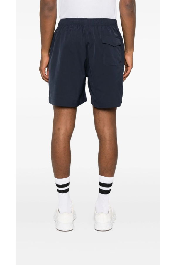 PURPLE Short Swim Trunks - Blue/White