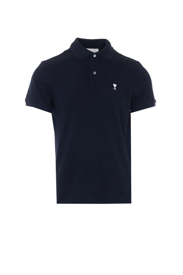 Ami Alexandre Mattiussi Ami De Coeur Polo Shirt - Black