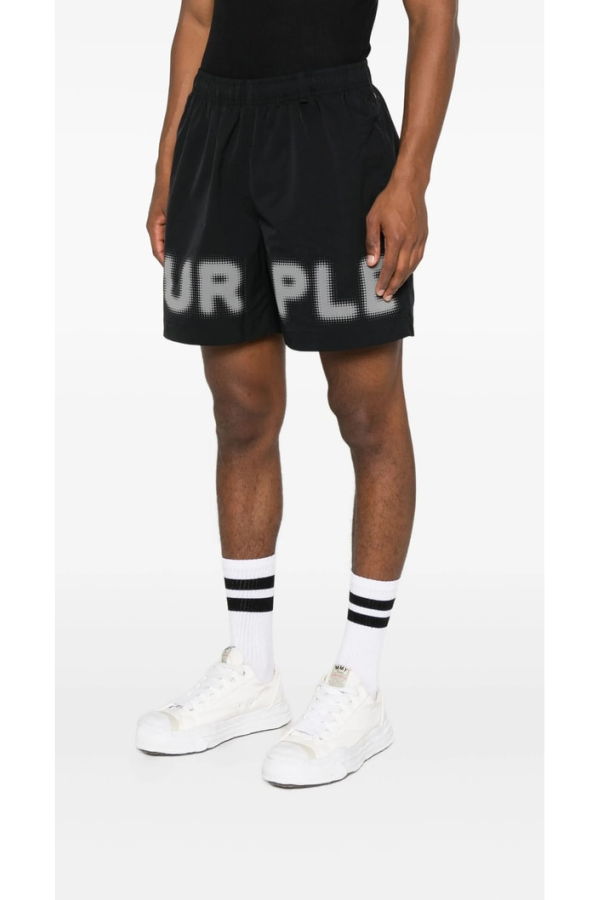 PURPLE Brand Short Swimming Trunks - Black