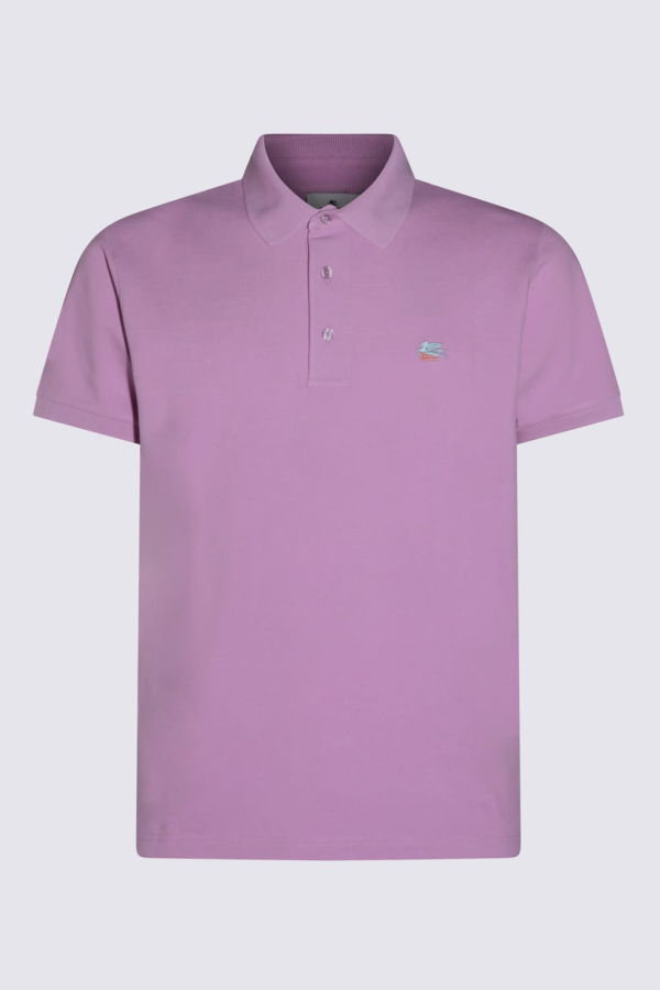 Etro Pink Cotton Polo Shirt