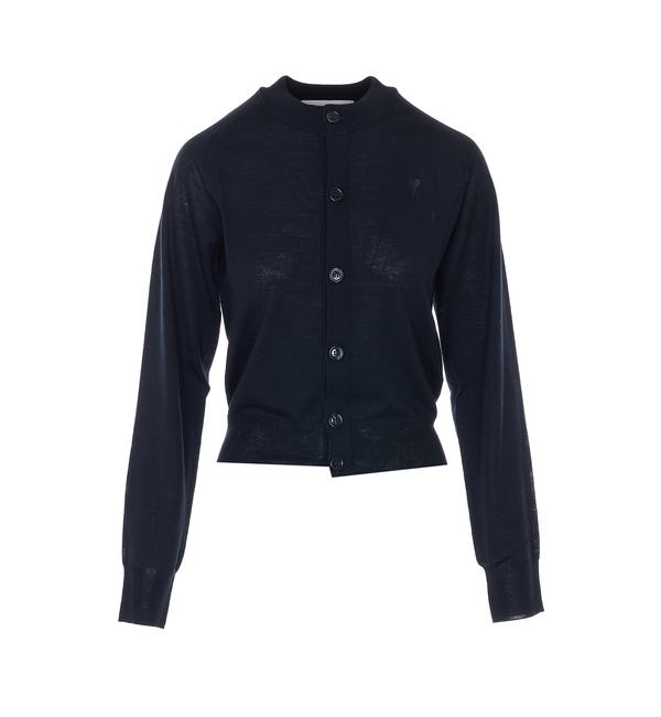 Ami Alexandre Mattiussi Logo Cardigan - Black
