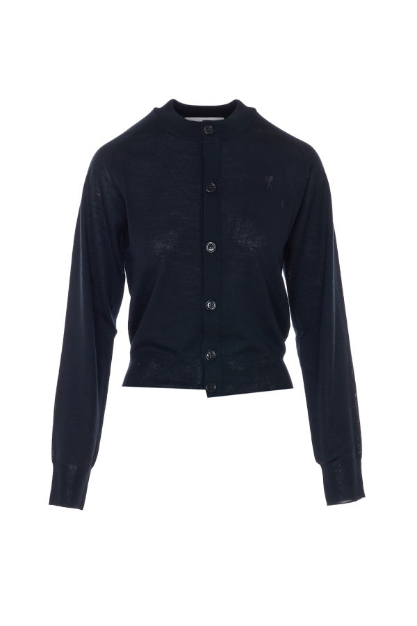Ami Alexandre Mattiussi Logo Cardigan - Black