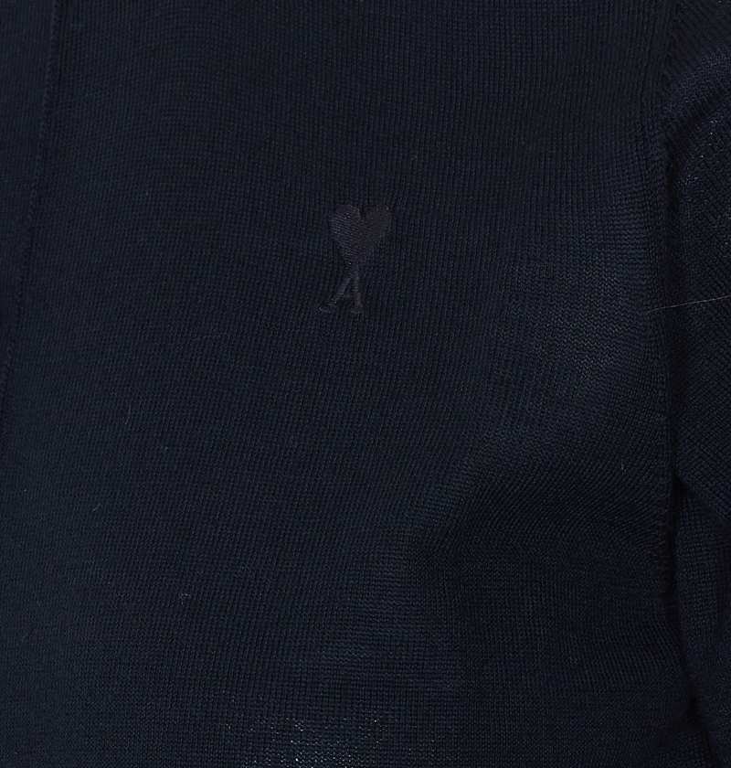 Ami Alexandre Mattiussi Logo Cardigan - Black