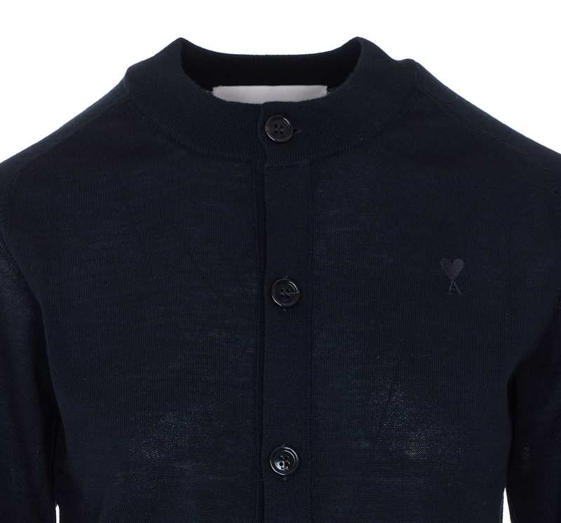 Ami Alexandre Mattiussi Logo Cardigan - Black