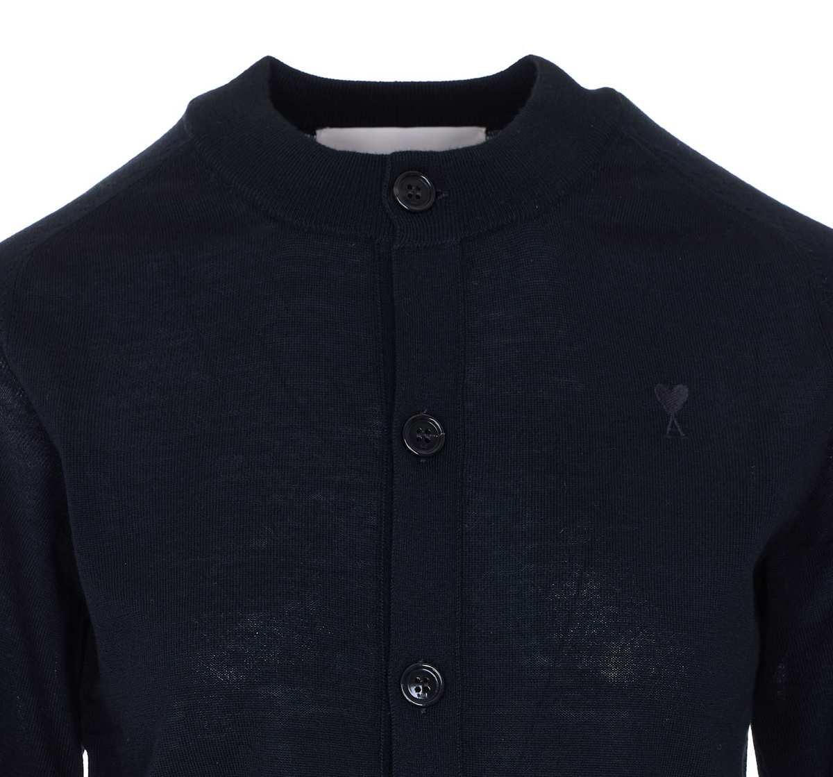 Ami Alexandre Mattiussi Logo Cardigan - Black - Image 4 of 4