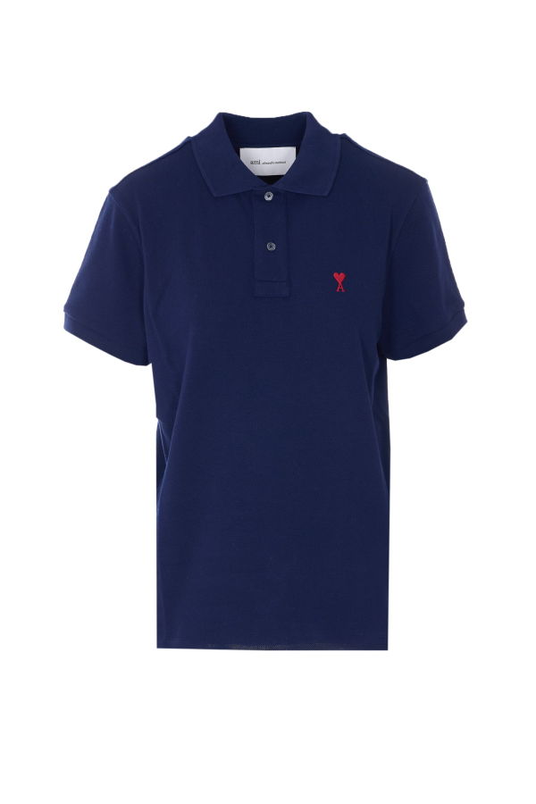 Ami Alexandre Mattiussi Ami De Coeur Polo - Blue