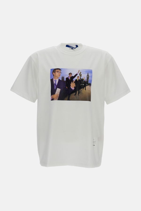 JUNYA WATANABE Short-Sleeve T-Shirt With a Print - White