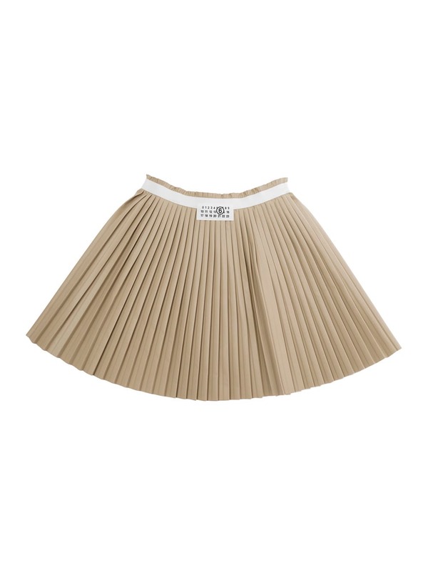 KIDS MM6 Maison Margiela Pleated Skirt - Beige KIDS MM6 Maison Margiela Pleated Skirt - Beige