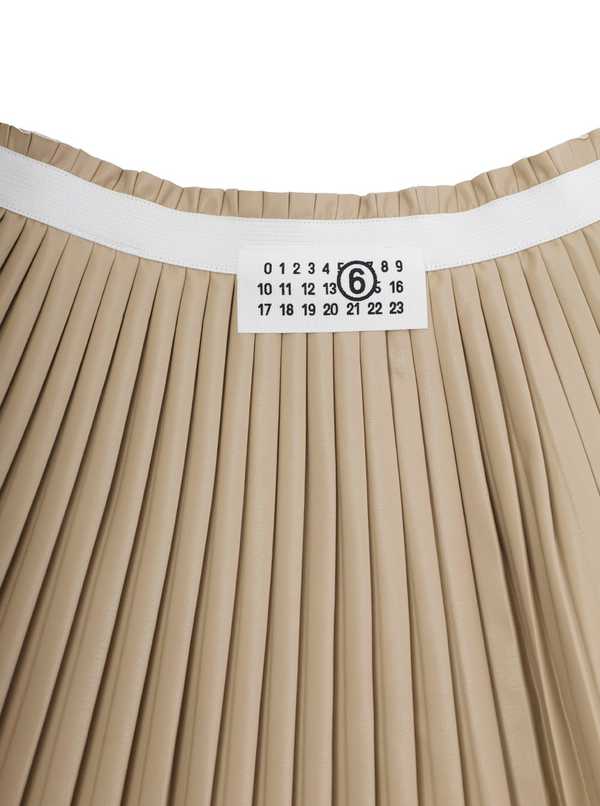 KIDS MM6 Maison Margiela Pleated Skirt - Beige