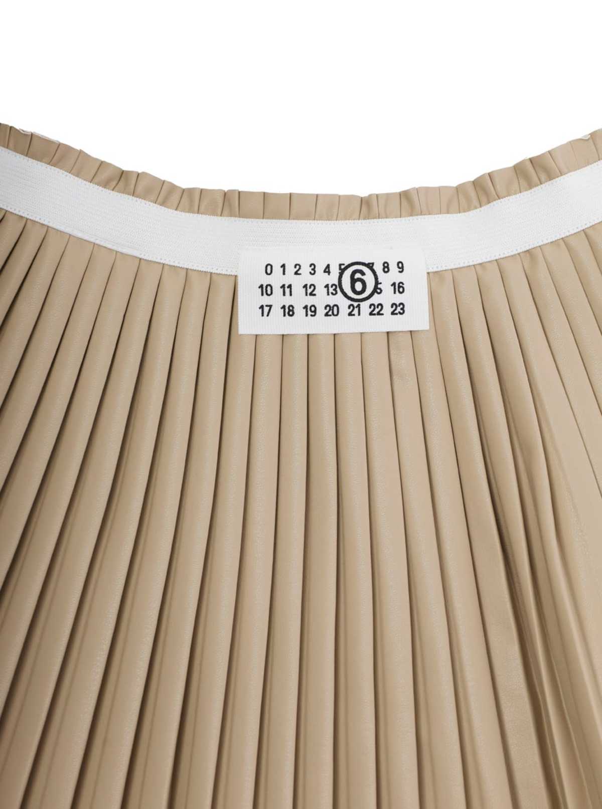 KIDS MM6 Maison Margiela Pleated Skirt - Beige - Image 3 of 3