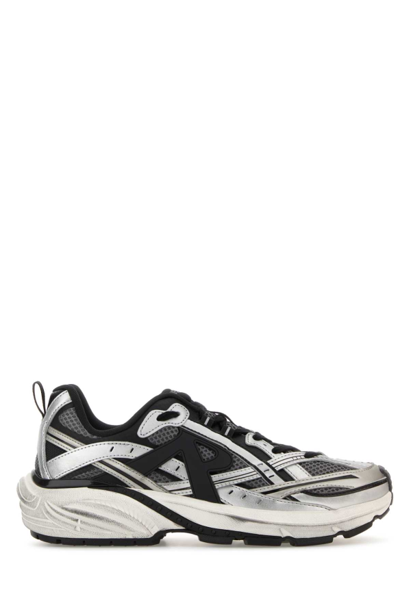 Represent Multicolor Mesh and Rubber Storm Runner Sneakers - Silver/Black