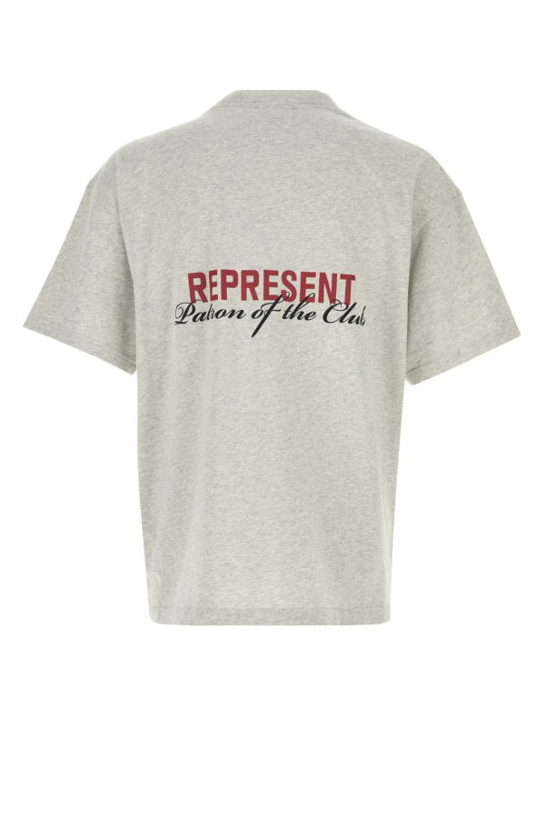 Represent Melange Grey Cotton T-Shirt - Melange Grey