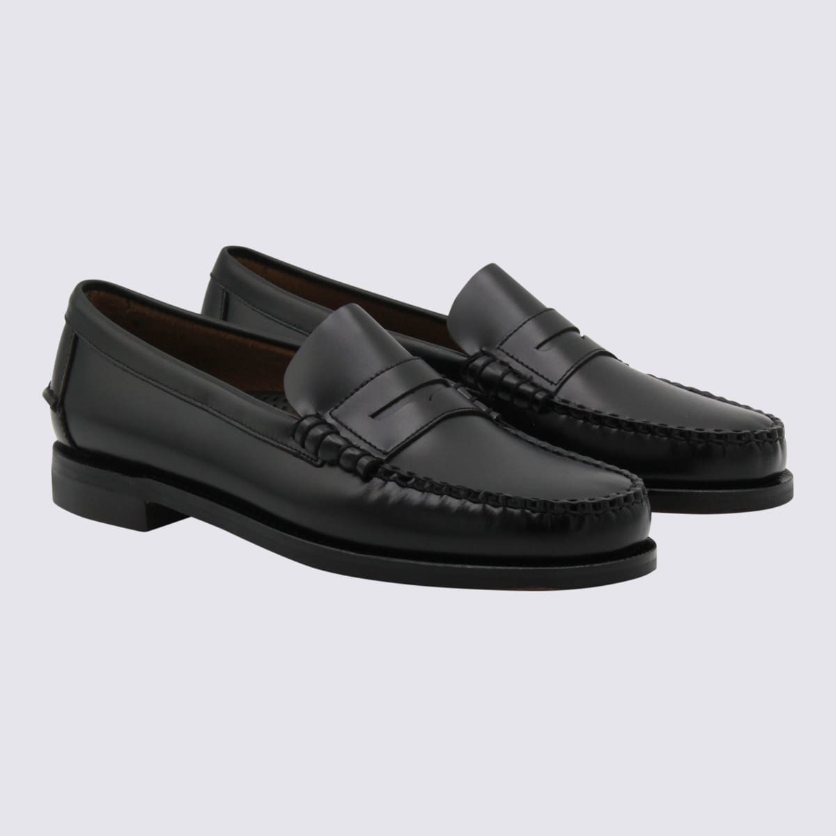 Sebago Leather Loafers - Black - Image 2 of 4
