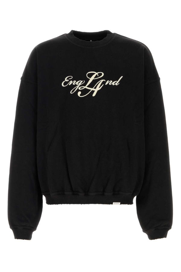 Represent Black Cotton Sweatshirt - Jet Black