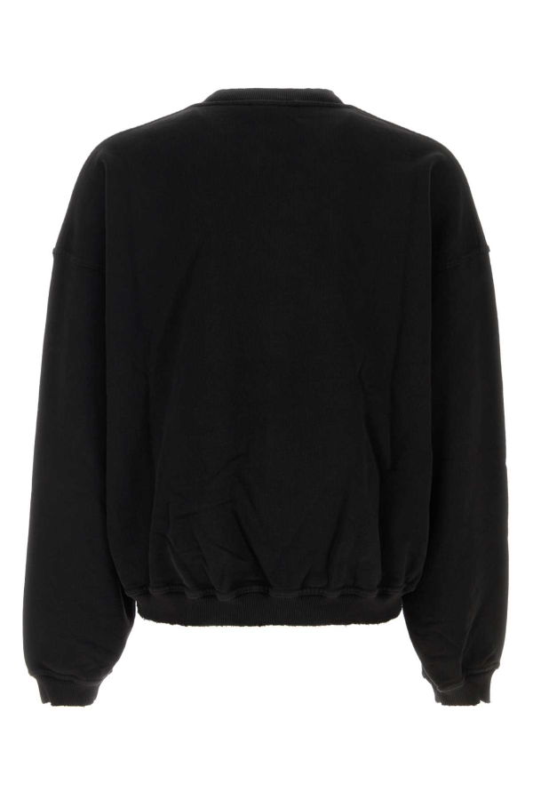 Represent Black Cotton Sweatshirt - Jet Black
