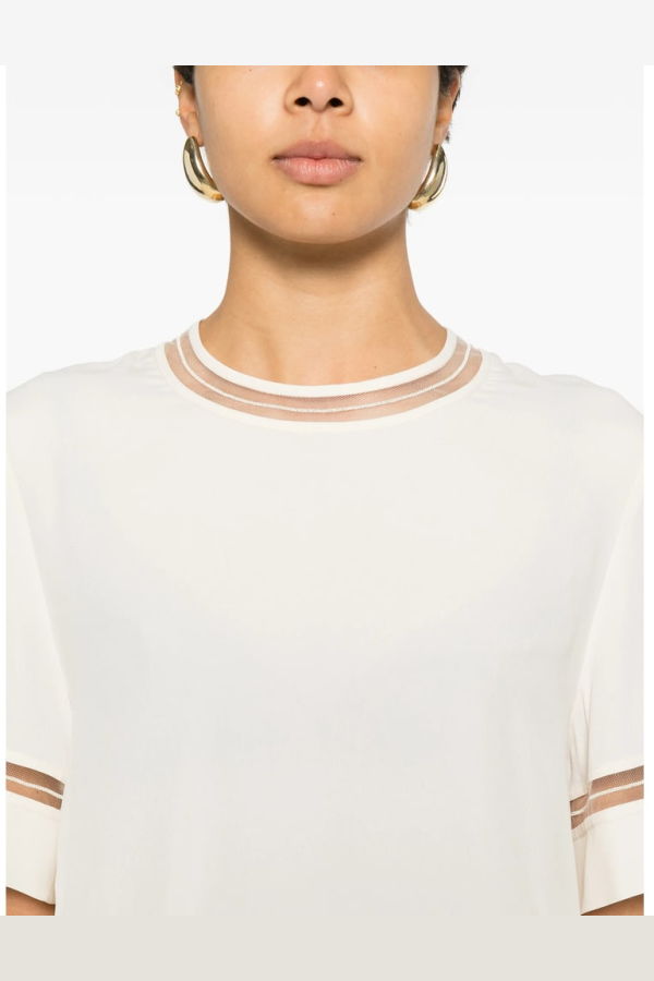 Fabiana Filippi Top Blouse - Ivory