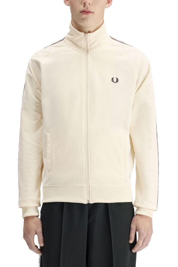 Fred Perry Sweatshirt With Logo Sweatshirt - Ivory
