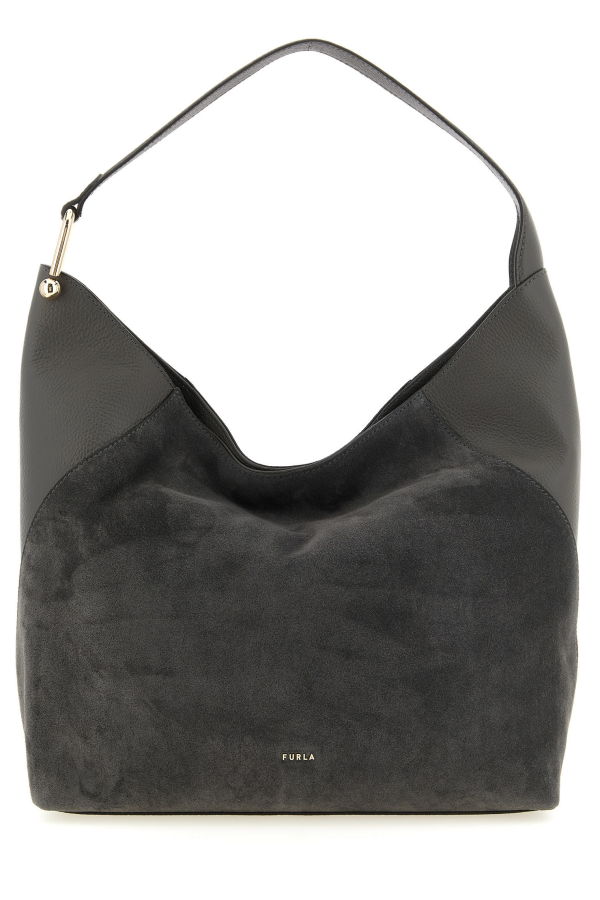 Furla Lara Large Shoulder Bag - Gray