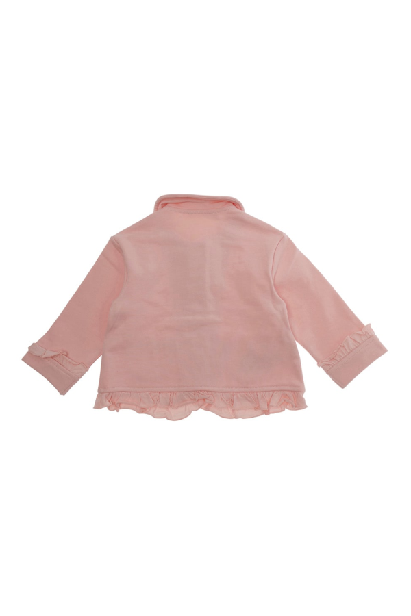 KIDS Marni Pink Jacket With Embroidered Lettering Logo and Patch Pockets - Pink