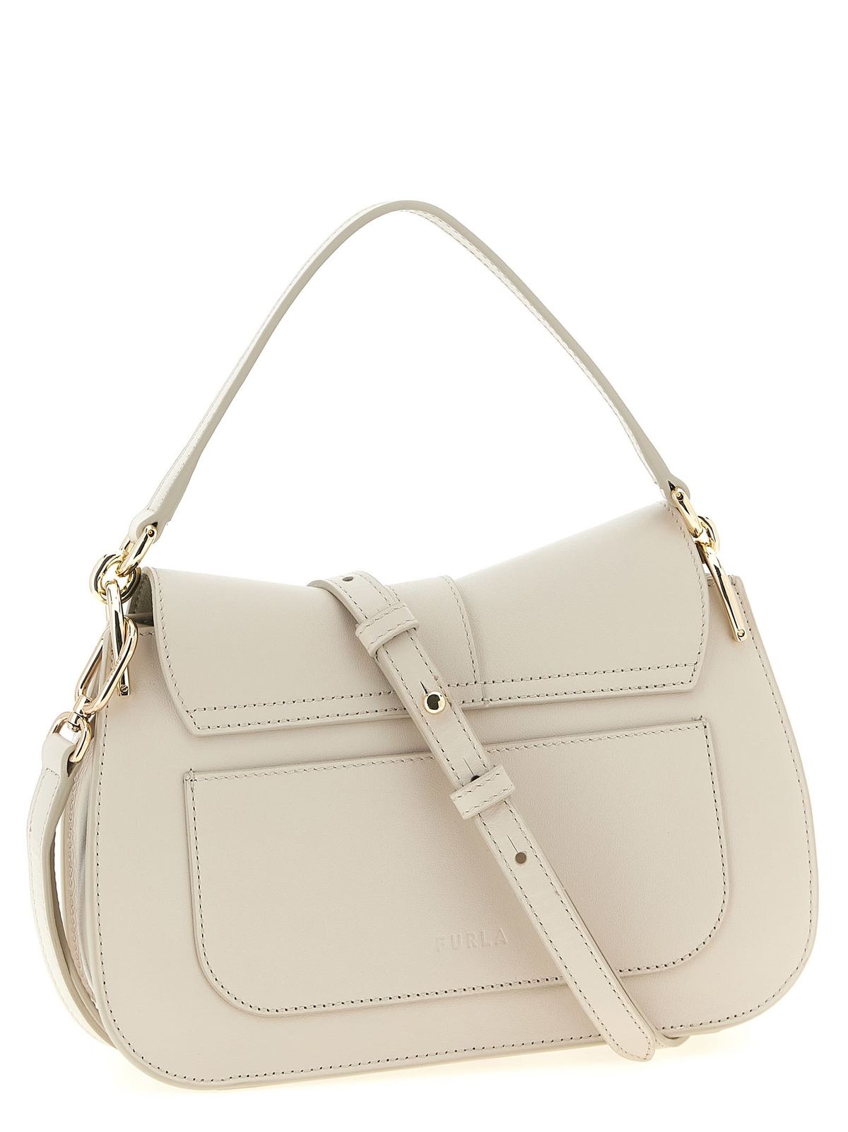 Furla Flow M Shoulder Bag - Beige - Image 2 of 4