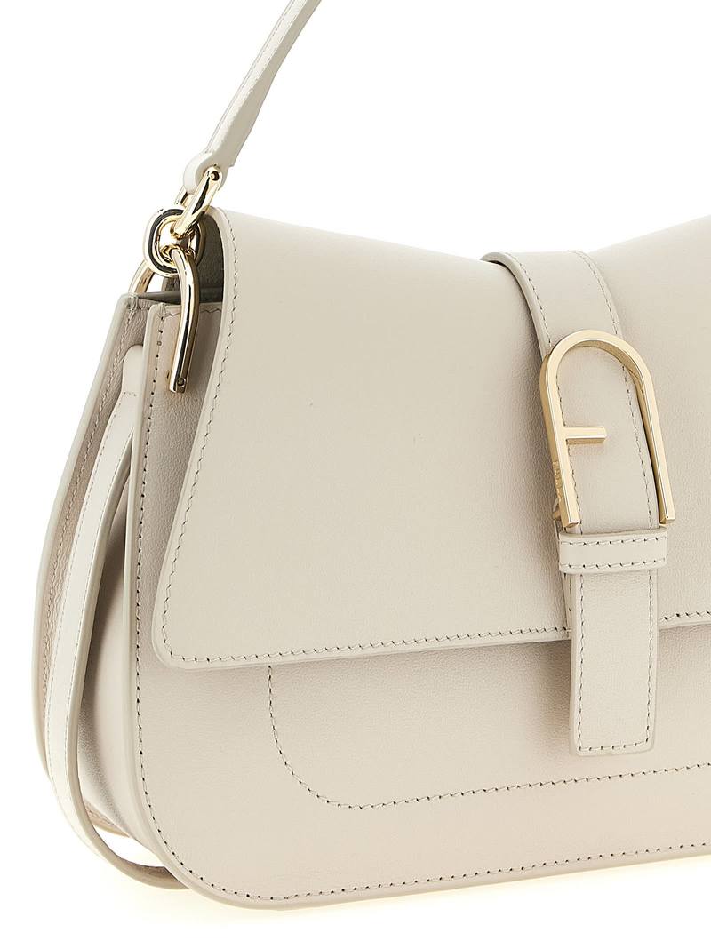 Furla Flow M Shoulder Bag - Beige