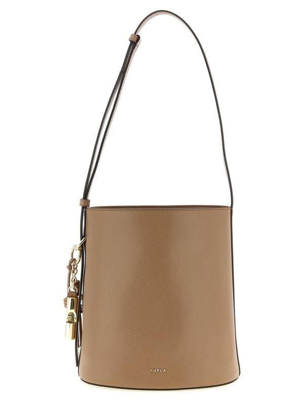 Furla Roxie Small Bucket Bag - Beige