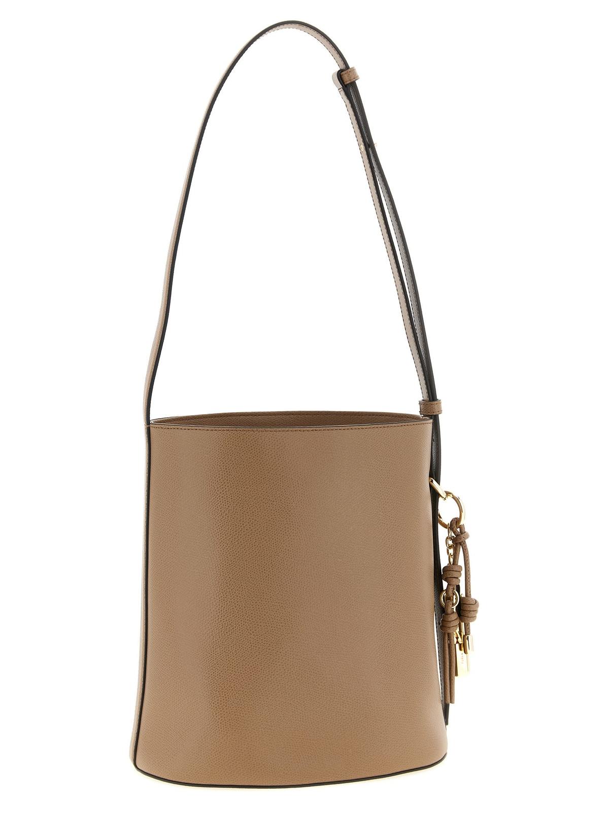 Furla Roxie Small Bucket Bag - Beige - Image 2 of 4