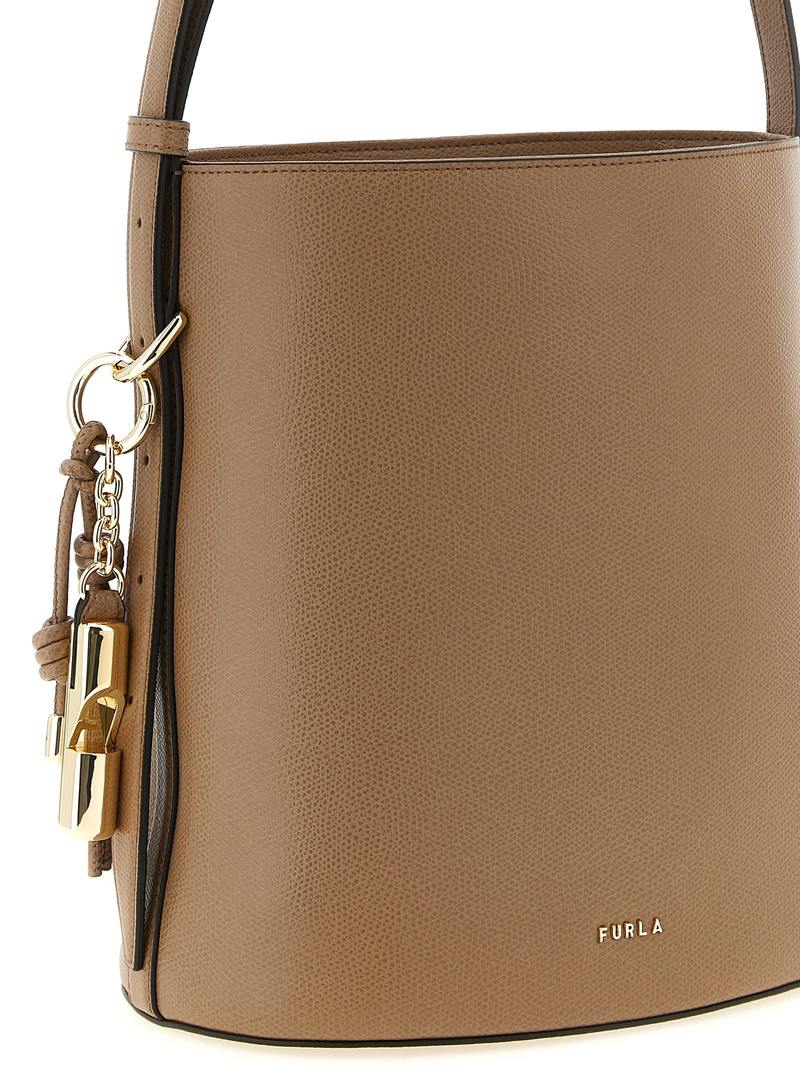 Furla Roxie Small Bucket Bag - Beige