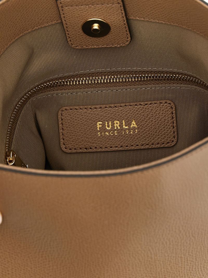 Furla Roxie Small Bucket Bag - Beige