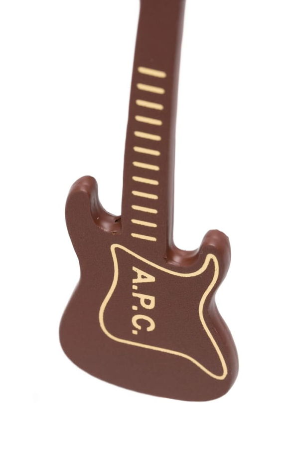 A.P.C. Guitar Logo Keyring - Brown