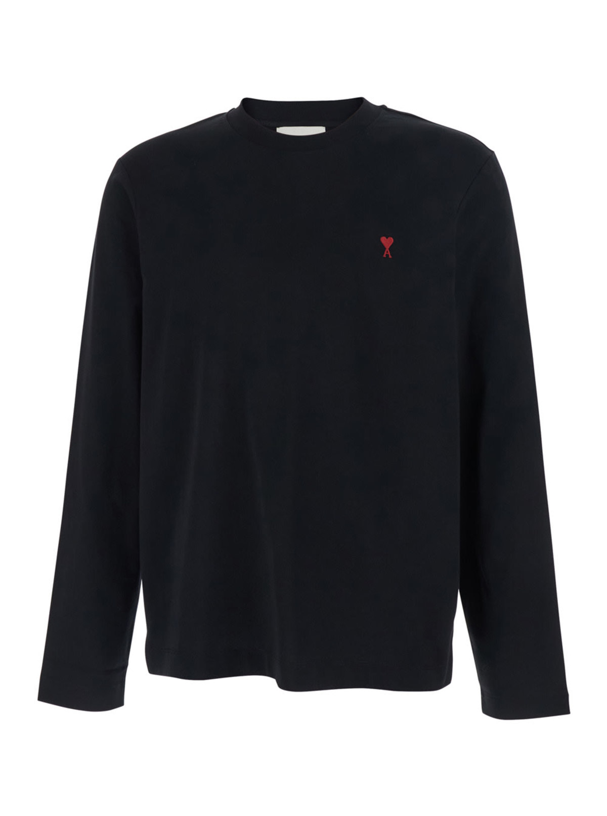 Ami Alexandre Mattiussi Quota Ami De Coeur Long Sleeve Tee - Black - Image 1 of 3