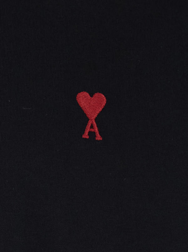 Ami Alexandre Mattiussi Quota Ami De Coeur Long Sleeve Tee - Black