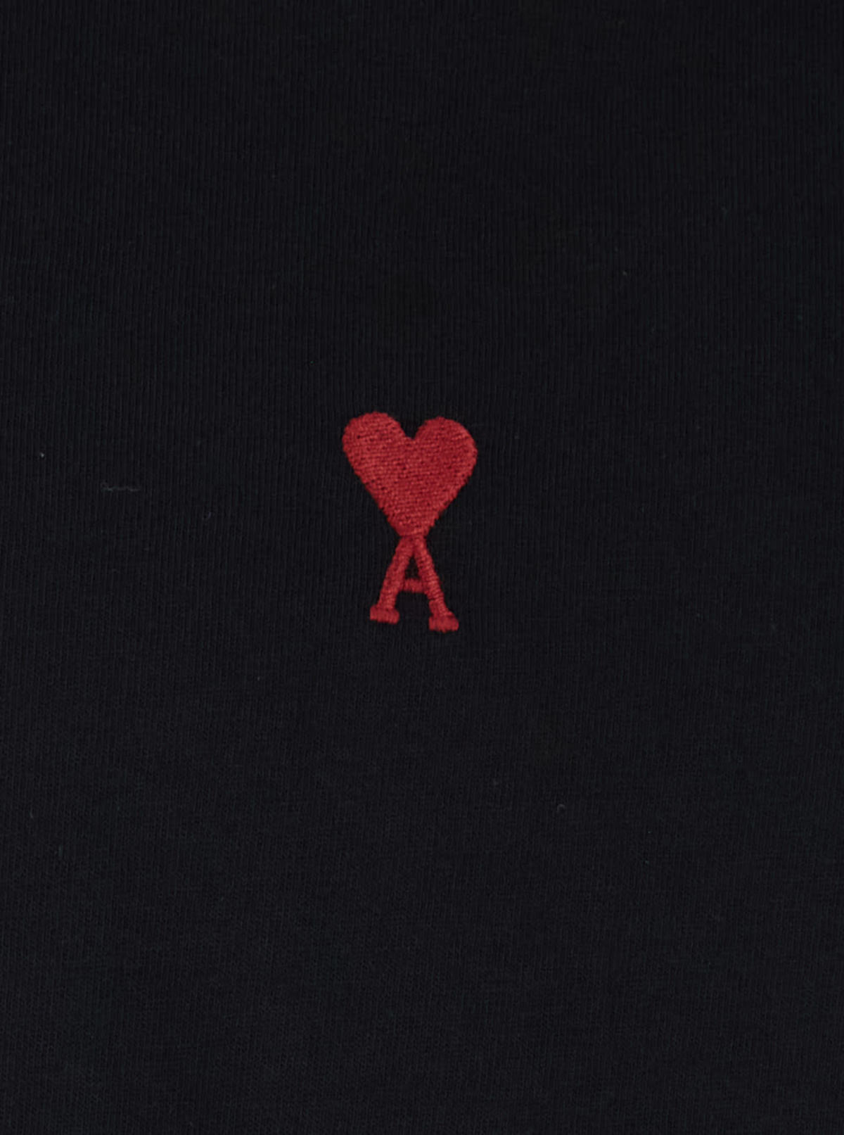 Ami Alexandre Mattiussi Quota Ami De Coeur Long Sleeve Tee - Black - Image 3 of 3