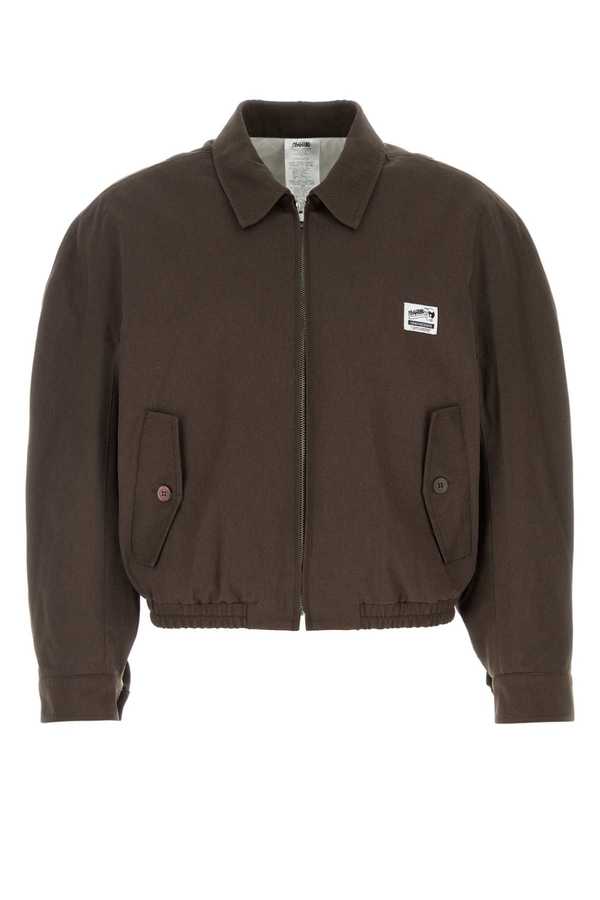 Magliano Chocolate Cotton Work Jacket - 76_BROWN