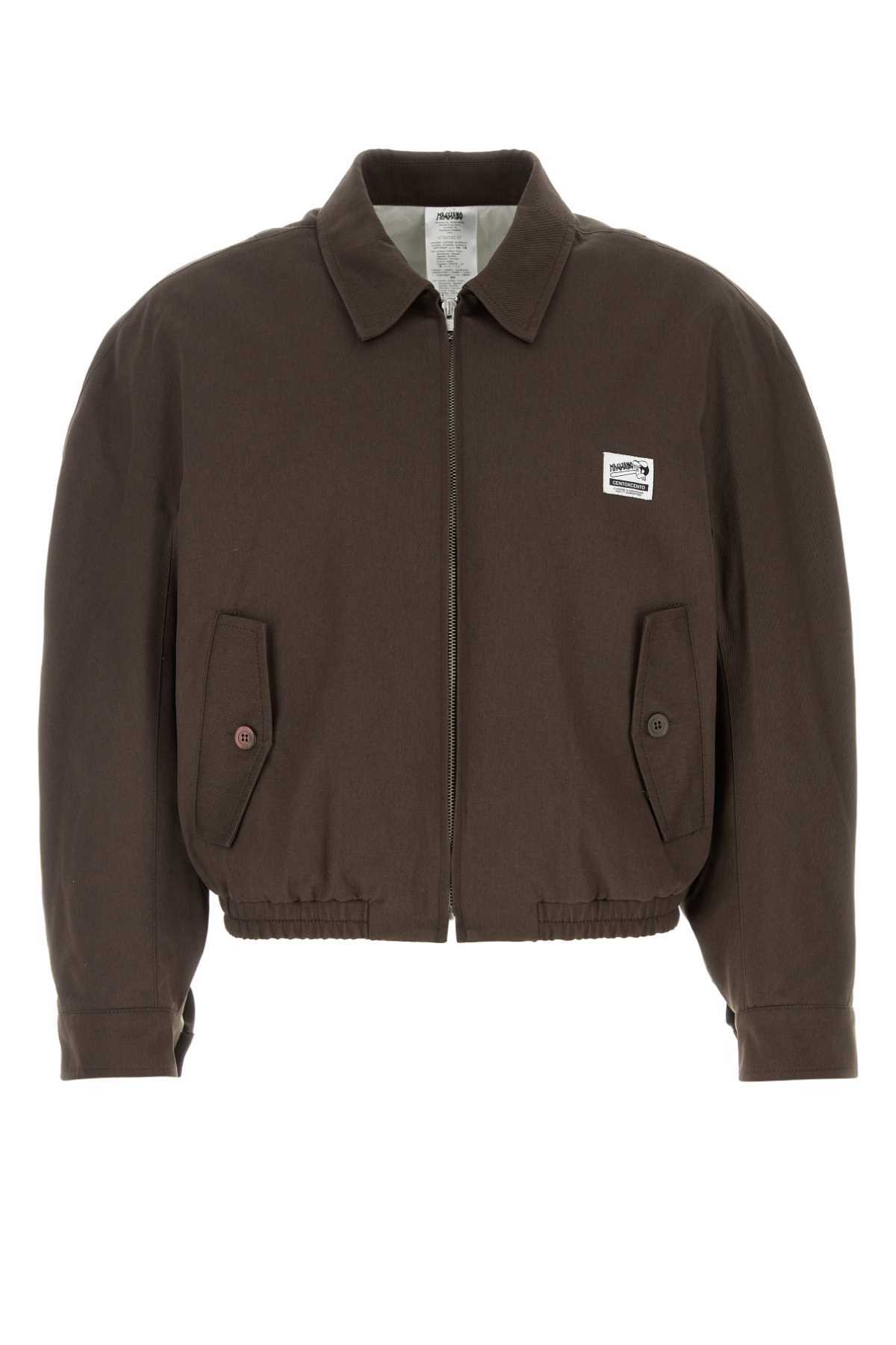 Magliano Chocolate Cotton Work Jacket - 76_BROWN - Image 1 of 2