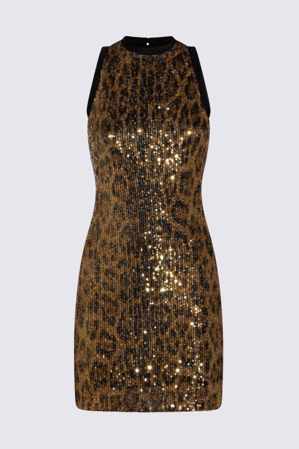 Roberto Cavalli Leopard Dress - Beige